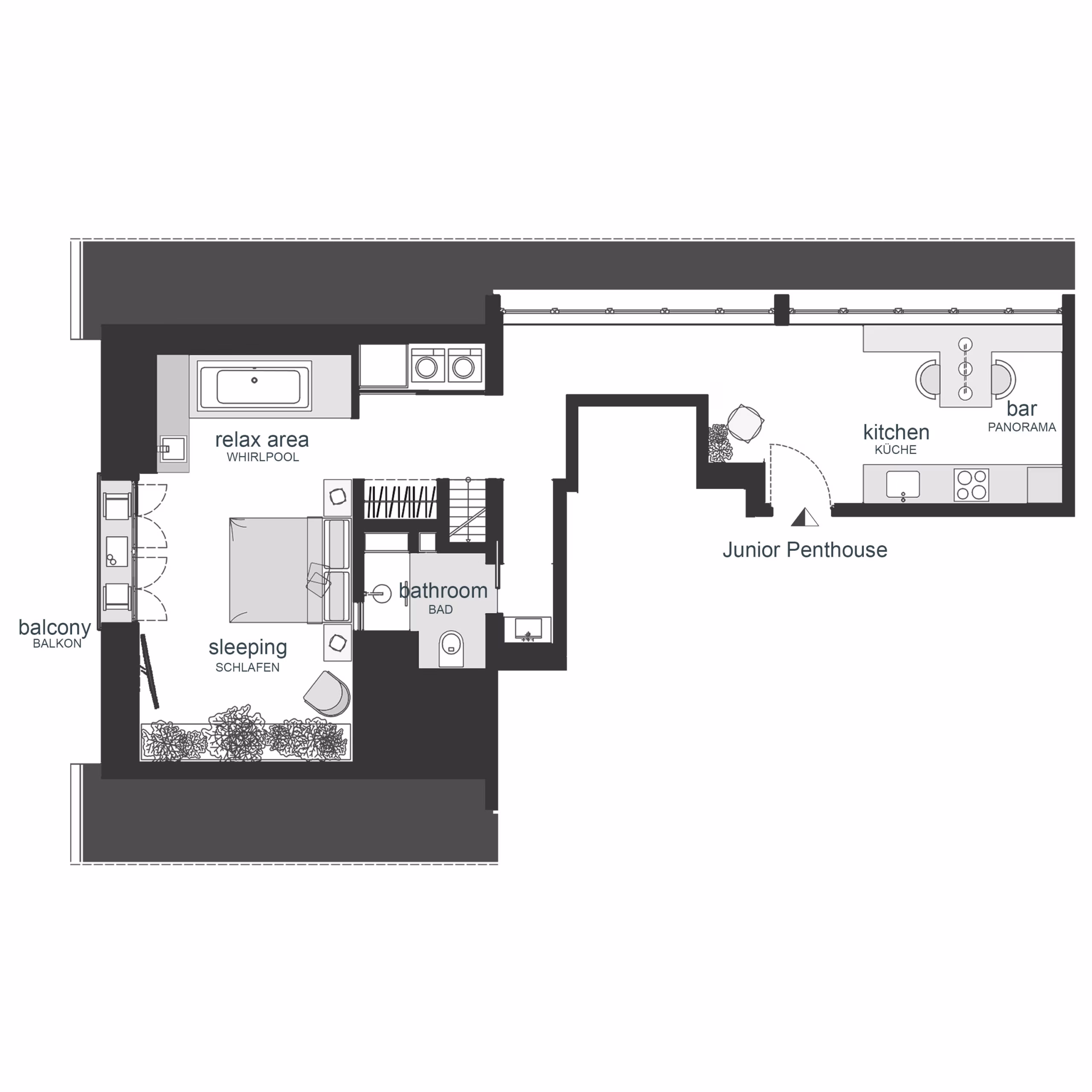 Floor plan Junior Penthouse
