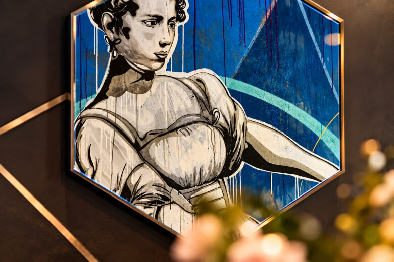Street art detail at the Executive Design Loft Heidelberg