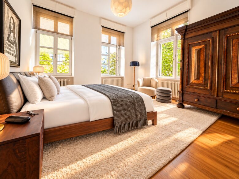 Private bedroom in the Executive One-Bedroom Residence Heidelberg