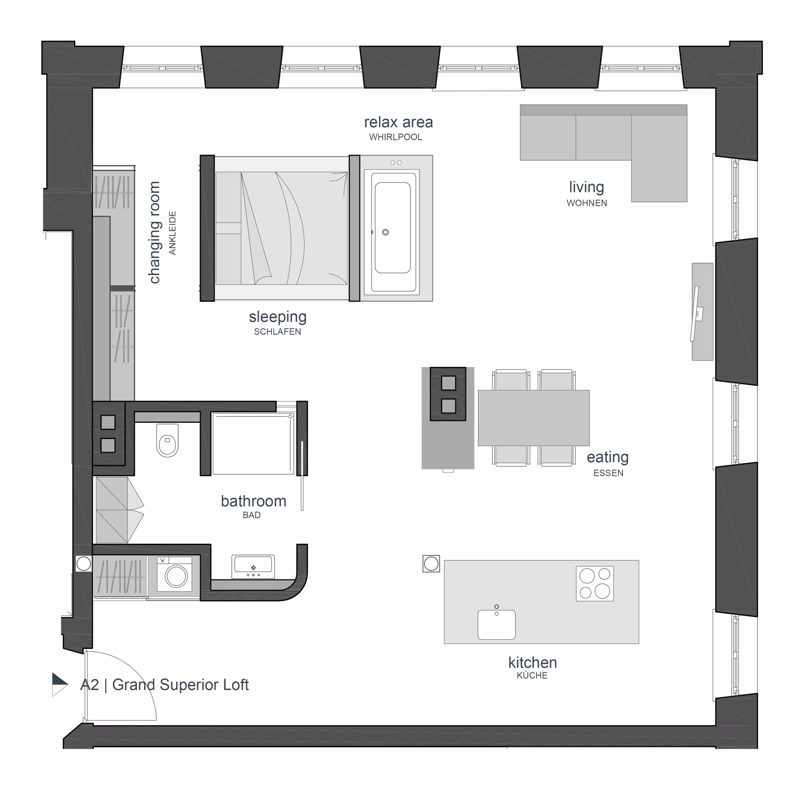 Floor plan Grand Superior Loft