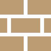 Logo of Boutique Suites and Residences Heidelberg with a stylized brick wall design.