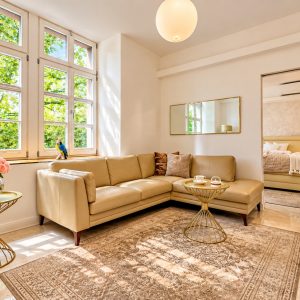 Private living area in the Medical Stay Two-Bedroom Suite Heidelberg