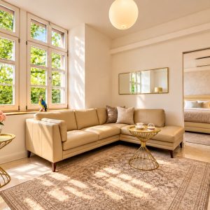 Private living area in the Medical Stay Two-Bedroom Suite Heidelberg